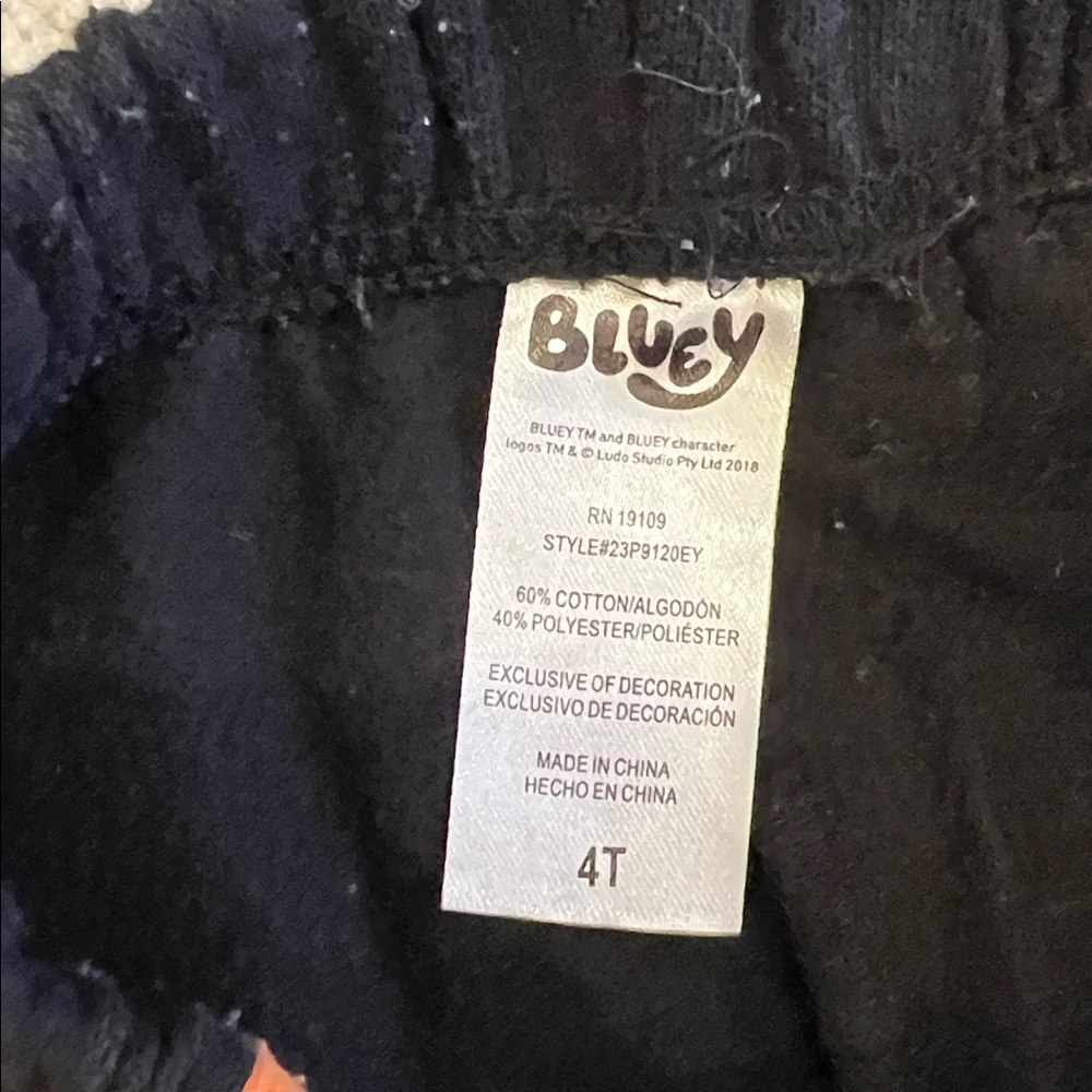 Bluey Halloween Fleece Sweatshirt and Jogger Pants Unisex Outfit Set / Size 4T - Picture 13 of 13